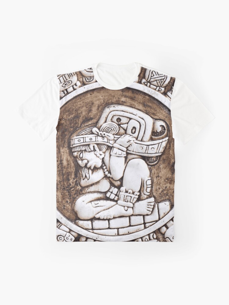 Thumbnail 4 of 5, Graphic T-Shirt, Tzolkin/Mayan Calendar designed and sold by Mantra-tshirt.