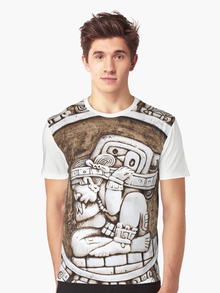 Thumbnail 1 of 5, Graphic T-Shirt, Tzolkin/Mayan Calendar designed and sold by Mantra-tshirt.