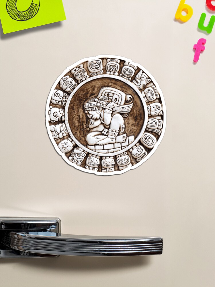 Thumbnail 1 of 3, Magnet, Tzolkin/Mayan Calendar designed and sold by Mantra-tshirt.