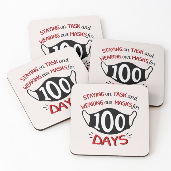 Item preview, Staying on task and wearing our masks for 100 days shirt designed and sold by Lukifo-Caster.