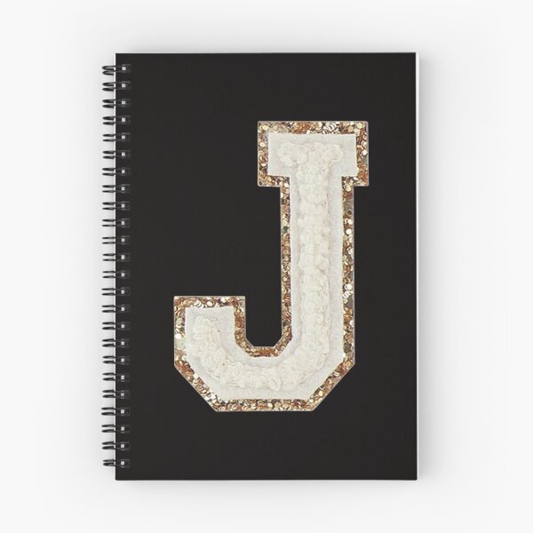 Item preview, J - Blanc Glitter Varsity Letter Patches designed and sold by Monograms Ultd.