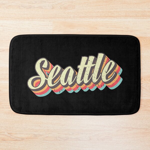 Item preview, Seattle Washington Typographic Design designed and sold by Blok45.