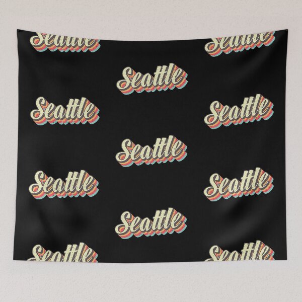 Item preview, Seattle Washington Typographic Design designed and sold by Blok45.