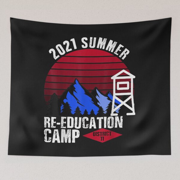 Aperçu de l'œuvre 2021 summer re-education camp T-Shirt créée et vendue par Lukifo-Caster.