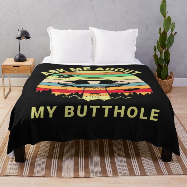 Aperçu de l'œuvre Ask Me About My Butthole TShirt Funny UFO Alien Abduction Premium T-Shirt créée et vendue par Lukifo-Caster.