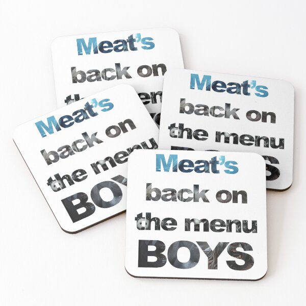 Item preview, Meats back on the menu boys designed and sold by NERDDZ.