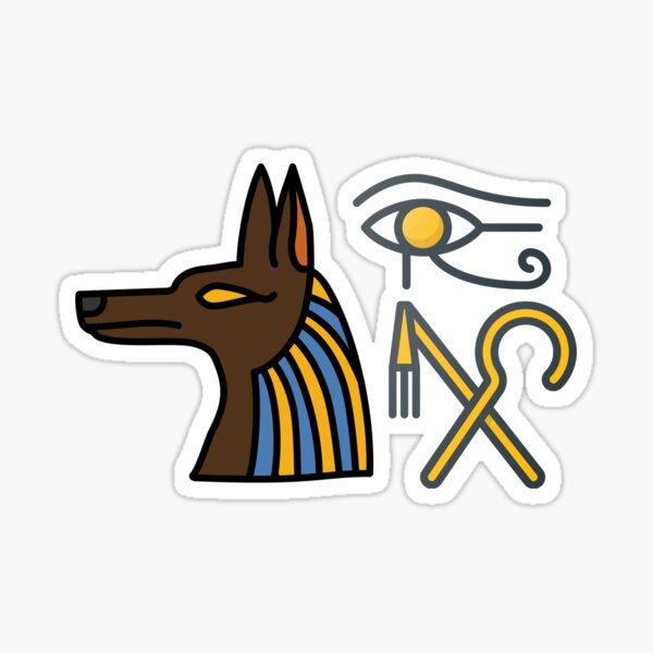 Egyptian Hieroglyphs Stickers Redbubble