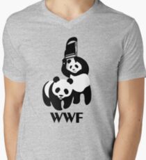 WWF Parody Panda Men's V-Neck T-Shirt