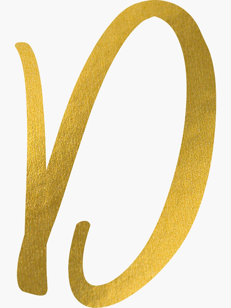 Letter 'E' Gold Glitter Initial Sticker for Sale by MackenzieMakes