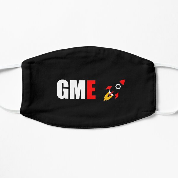 GME Gamestop To The Moon Rocket Emoji Flat Mask