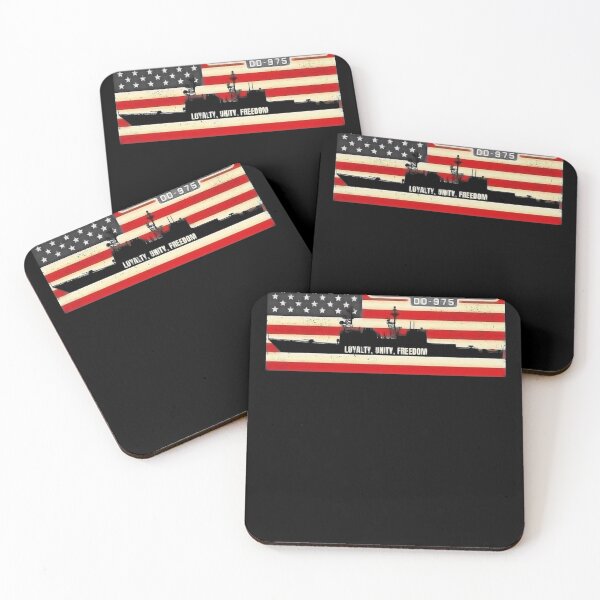 Item preview, USS O Brien DD-975 Spruance Class Destroyer Ship Vintage USA American Flag Gift designed and sold by ElmirWide.