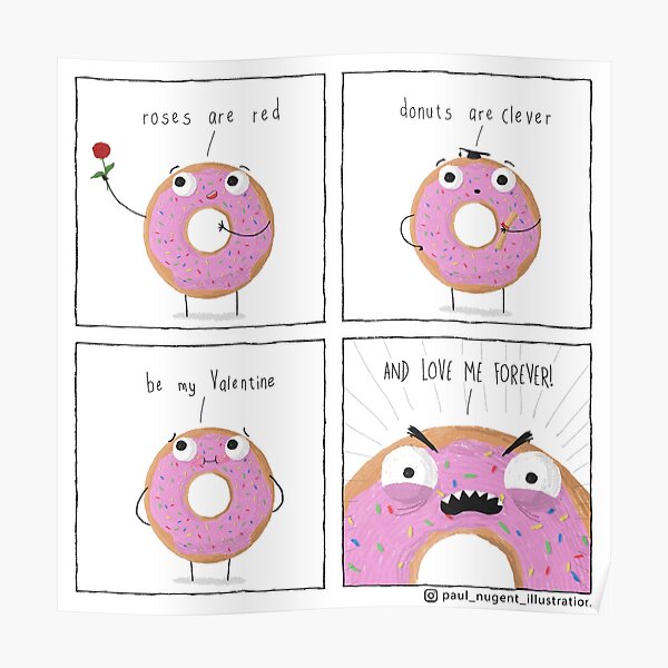 Donuts are Clever Poster