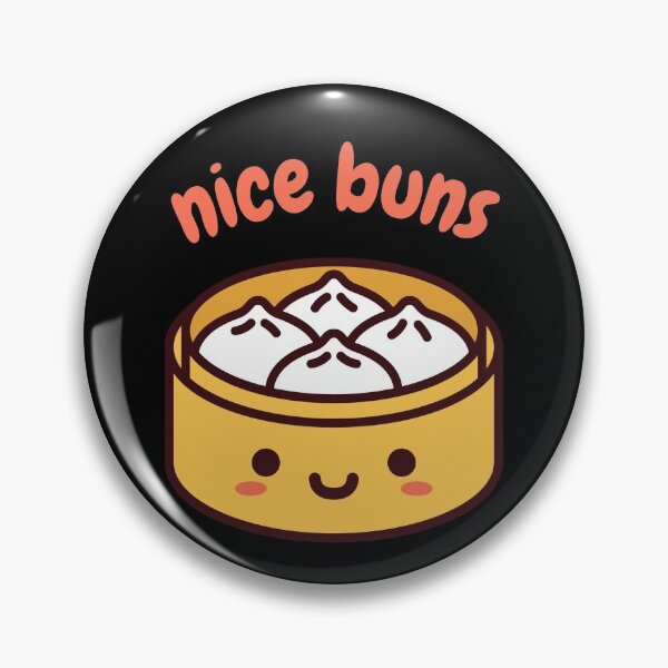 Item preview, Nice Buns - Food Pun designed and sold by GoodMoodFood.
