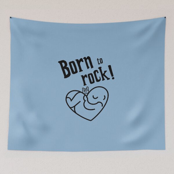 Item preview, Born to Rock - Metalhead Baby Gift Little Girl / Boy designed and sold by aurielphoenix.