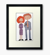 scully & mulder Framed Print