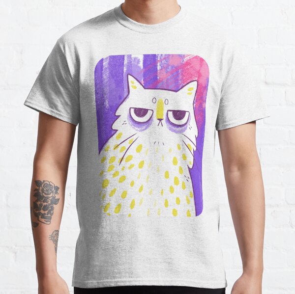 Grumpy Expressive Kitty Classic T-Shirt