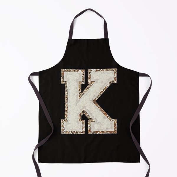 Item preview, K - Blanc Glitter Varsity Letter Patches designed and sold by Monograms Ultd.