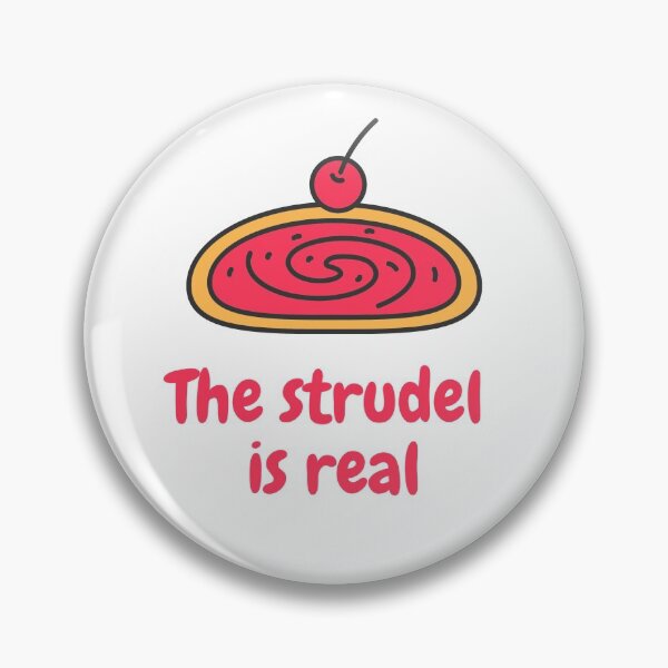 Artikelvorschau, Der Strudel ist echt - Der Kampf ist echt - Food Pun (w) entworfen und verkauft von GoodMoodFood.