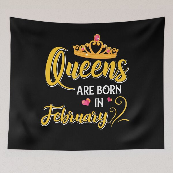 Item preview, Queens are Born In February designed and sold by Letters-Art.