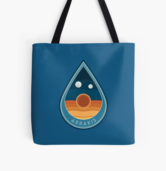 Dune Arrakis Sandworm Space Patch All Over Print Tote Bag