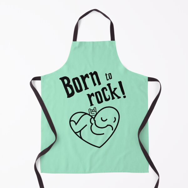 Item preview, Born to Rock - Metalhead Baby Gift Little Girl / Boy (Peppermint) designed and sold by aurielphoenix.