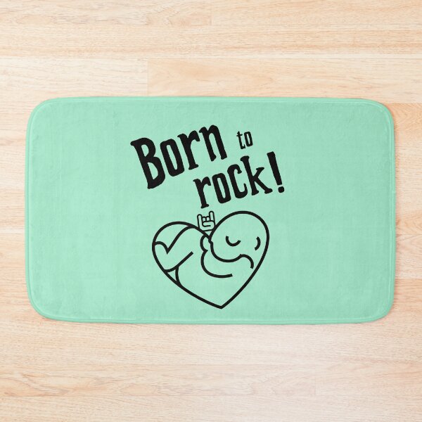 Item preview, Born to Rock - Metalhead Baby Gift Little Girl / Boy (Peppermint) designed and sold by aurielphoenix.