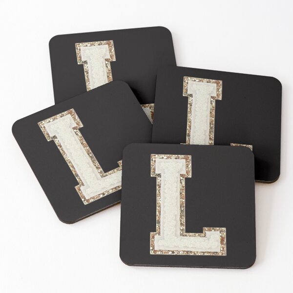 Item preview, L - Blanc Glitter Varsity Letter Patches designed and sold by Monograms Ultd.