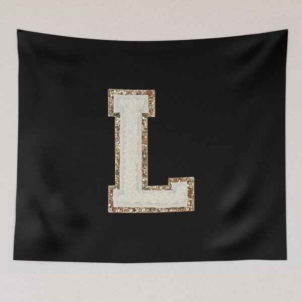 Item preview, L - Blanc Glitter Varsity Letter Patches designed and sold by Monograms Ultd.