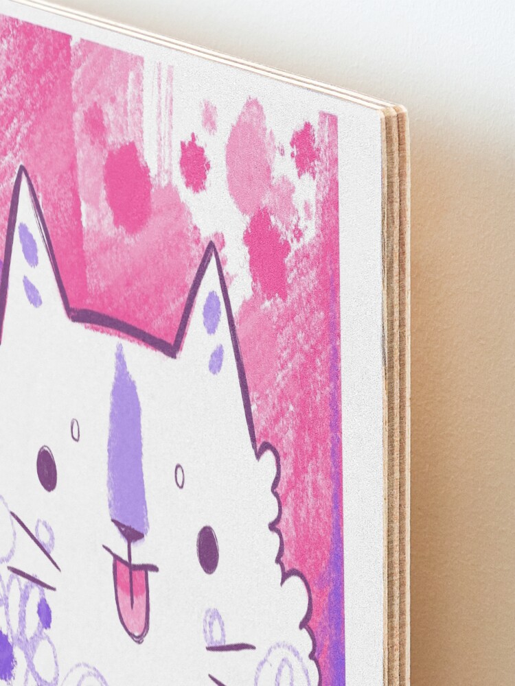 Alternate view of Blep Expressive Kitty Mounted Print