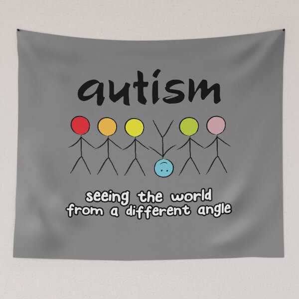 Item preview, Autism Seeing The World From A Different Angle designed and sold by MandaraFiesta.