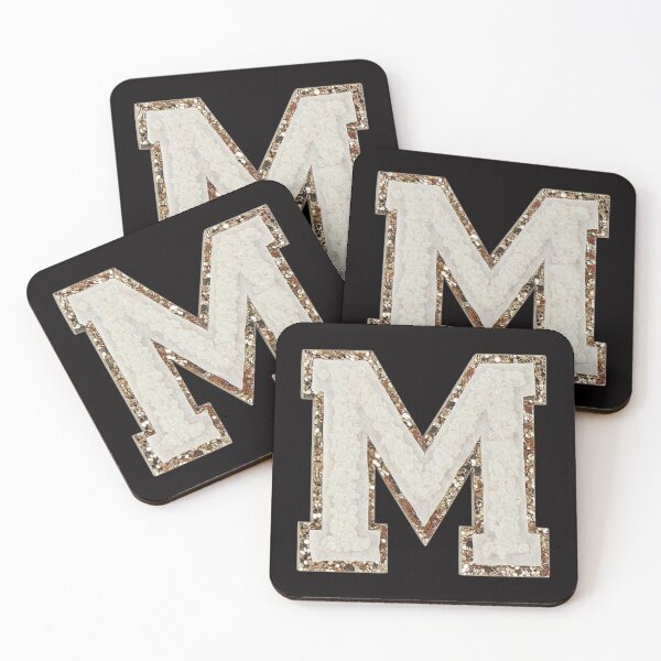 Item preview, M - Blanc Glitter Varsity Letter Patches designed and sold by Monograms Ultd.