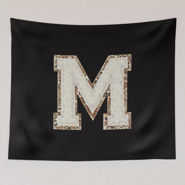 Item preview, M - Blanc Glitter Varsity Letter Patches designed and sold by Monograms Ultd.