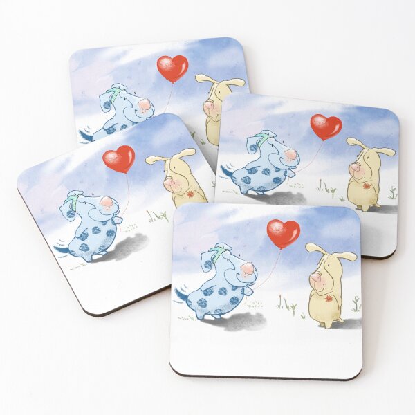 Item preview, Puppy Love Red Balloon Heart Gifts and Cards designed and sold by Mary Jane Lange.