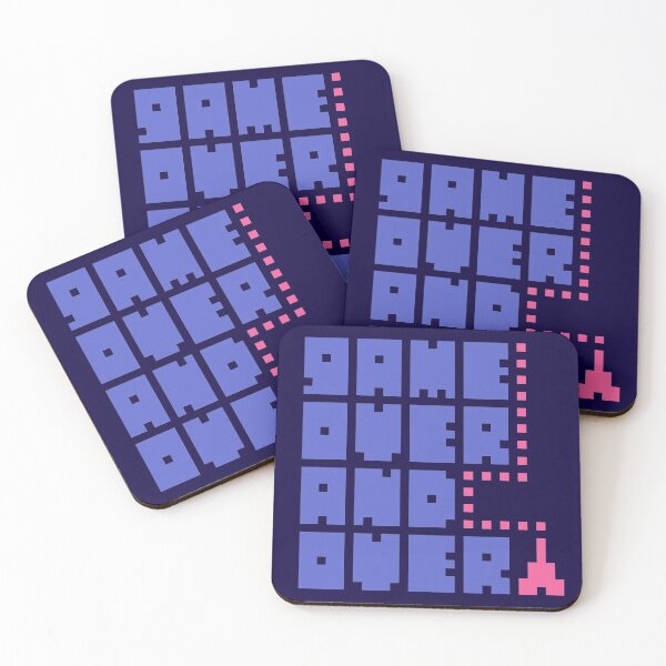 Item preview, Game Over and Over pixel art designed and sold by warmfuzzylogic.