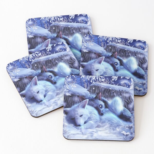 Item preview, Polar fox in the winter forest designed and sold by Andrea Tiettje.