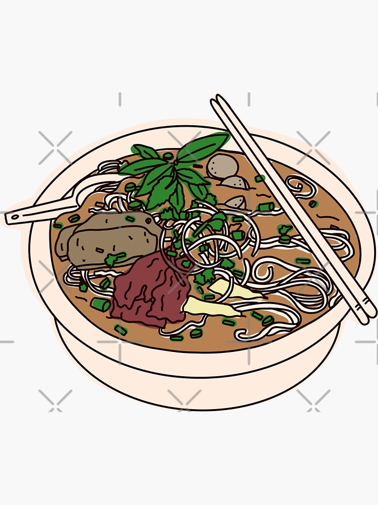 Thumbnail 3 of 3, Sticker, Pho Real designed and sold by ddanyen.