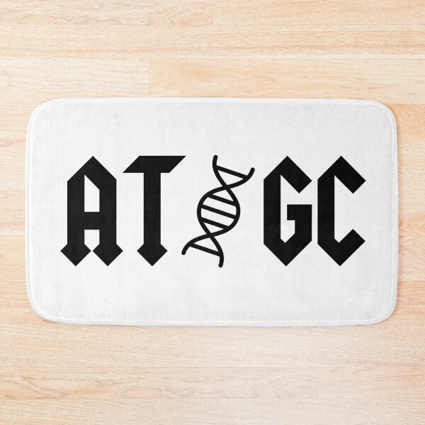 Item preview, AT GC AC/DC Molecular Biology genetic code black designed and sold by labstud.