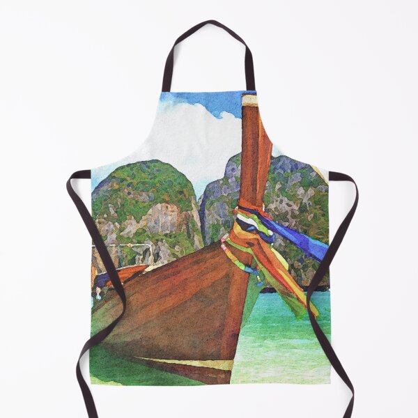 Item preview, Thailand Long Tail Boat at Krabi Beach designed and sold by solrevolver.