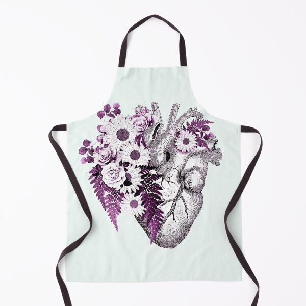 Item preview, Roses and daisy Heart Human Anatomy, watercolor cool cute mask designed and sold by Collagedream.