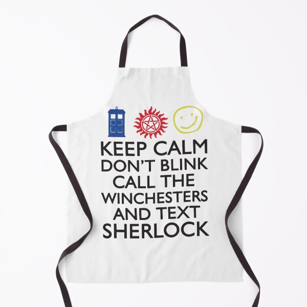Item preview, Mantén la calma, no parpadees, llama a los Winchester y envíale un mensaje de texto a Sherlock designed and sold by MandaraFiesta.