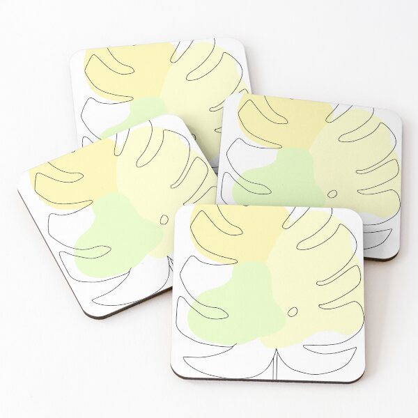 Item preview, Yellow Abstract Monsterra designed and sold by 13nhawkins.