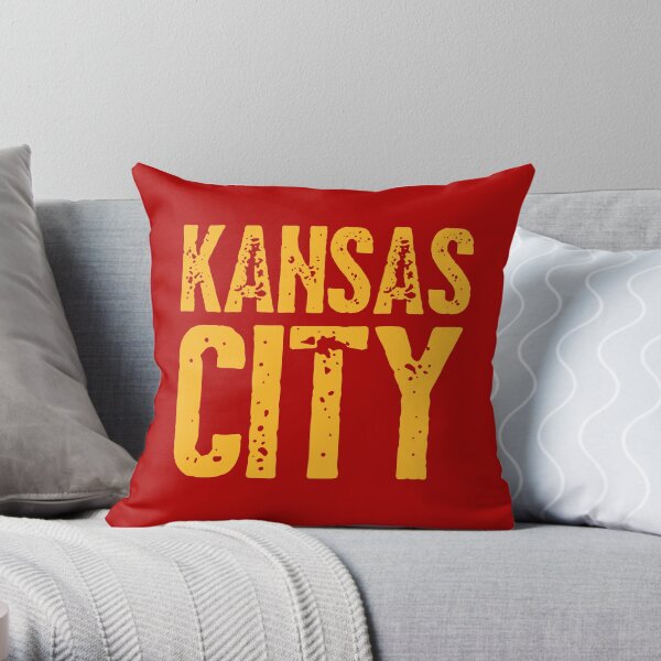 I Love Kansas City KC Football Missouri Throw Pillow