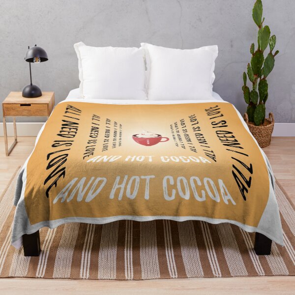 Item preview, All i need is love and hot cocoa designed and sold by StyleHubDesign.