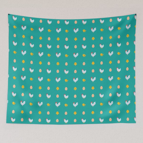 Item preview, Chook Theme Emoji Pattern | Teal designed and sold by 0TeeDesigns.