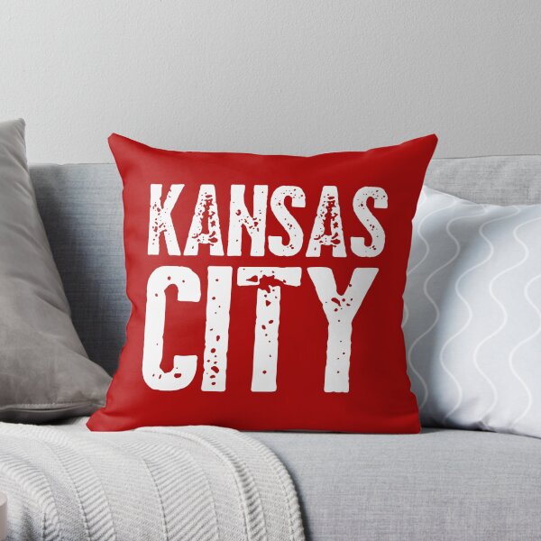 I Love Kansas City KC Football Missouri Throw Pillow