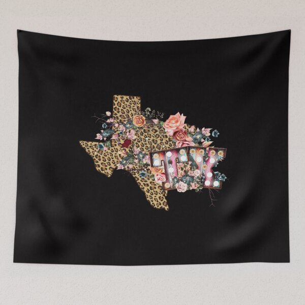 Item preview, Texas Leopard Print Map designed and sold by sasigifts.
