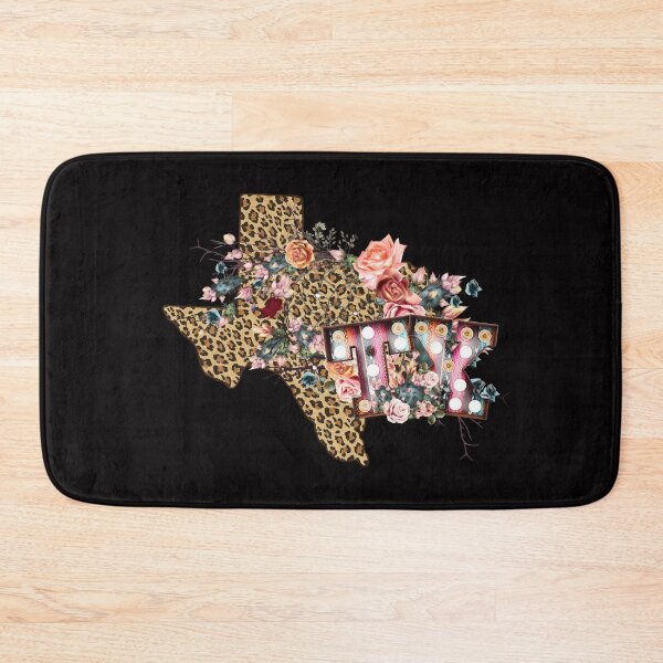 Item preview, Texas Leopard Print Map designed and sold by sasigifts.