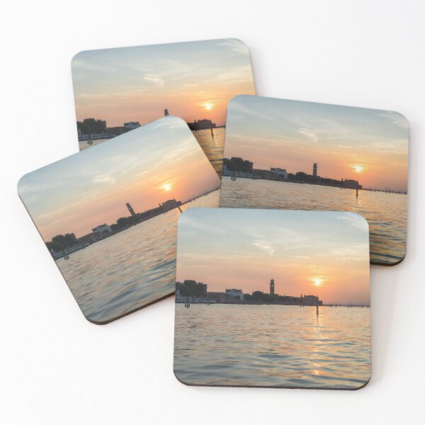 Item preview, Lagoon Sailing in Venice Italy - Brilliant Sun Path Ripples and Signature Bricole designed and sold by Georgia Mizuleva.