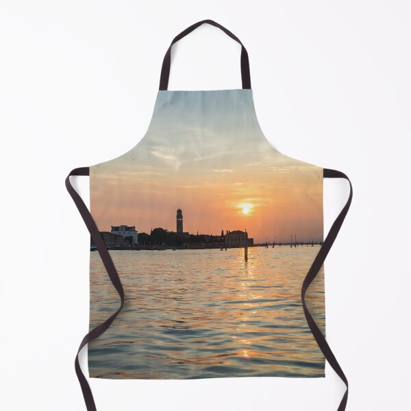 Item preview, Lagoon Sailing in Venice Italy - Brilliant Sun Path Ripples and Signature Bricole designed and sold by Georgia Mizuleva.