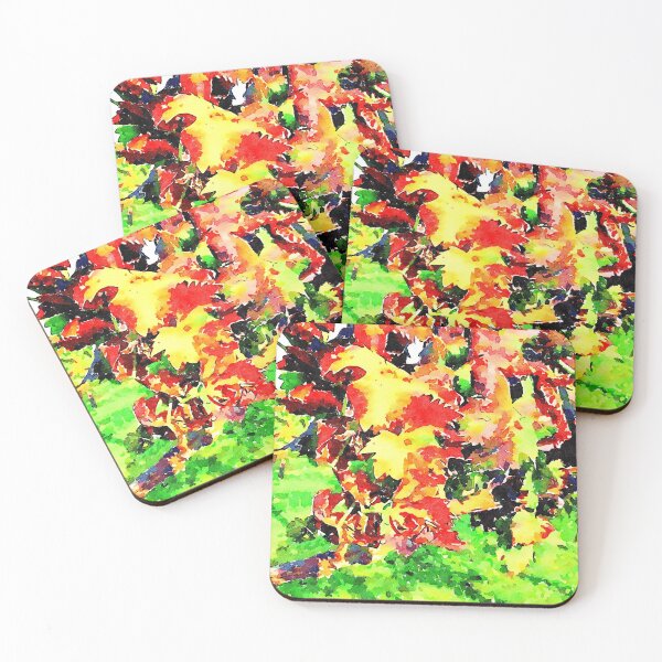 Item preview, Hortus Conclusus: branch with red and yellow leaves designed and sold by Giuseppe Cocco.